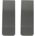 thumbnail image 1 of Set of 2 Chrome-Plated Slim Stainless Steel Money Clips in Gunmetal (Pebble Grain), 1 of 4