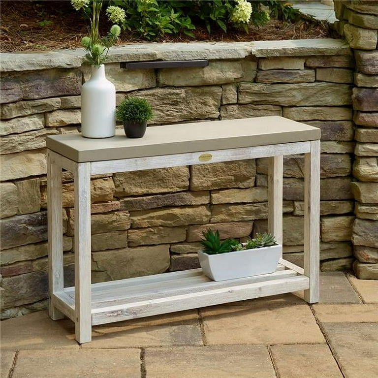 Pebble Lane 34 in. Bali Earth Console Table Medium