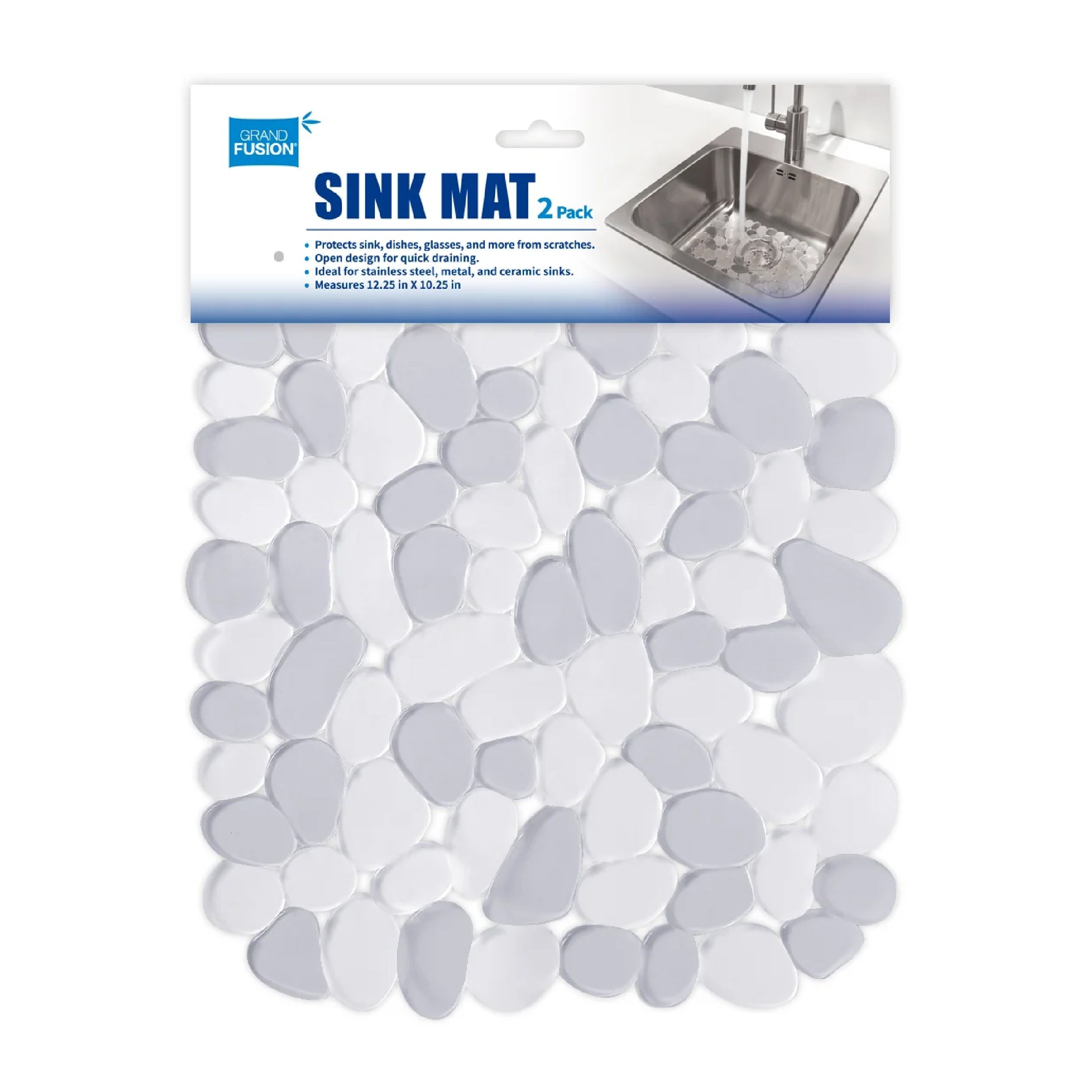 Pebble Sink Mat 2 Pack, from Grand Fusion