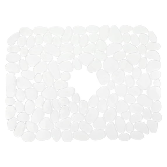 Pebble Sink Mat for Stainless Steel Sinks, Sink Protectors for Kitchen Sink, Dish Drying Mat for Dishes Clear 15.7*11.8 inch