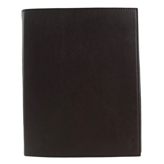 Pebbled Leather Media Case-Brown