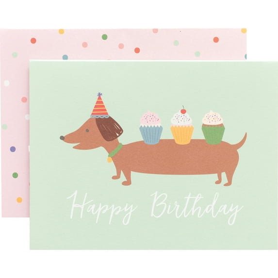 Pebbles A2 Cards W/Envelopes (4.375"X5.75") 40/Box-Happy Cake Day