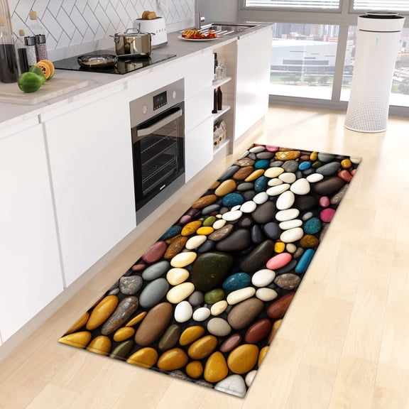 Pebbles Kitch Mat Home Hallway Entrance Doormat Living Room Bedroom Floor r Carpet Balcony Bathroom