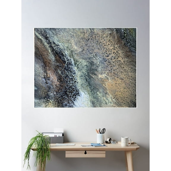 Pebbles Poster Wall Art, Modern Wall Decor For Living Room Bedroom, 12x18 UNFRAMED