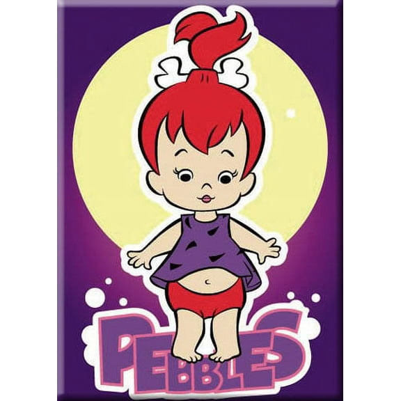 Pebbles Purple Background Refrigerator Magnet
