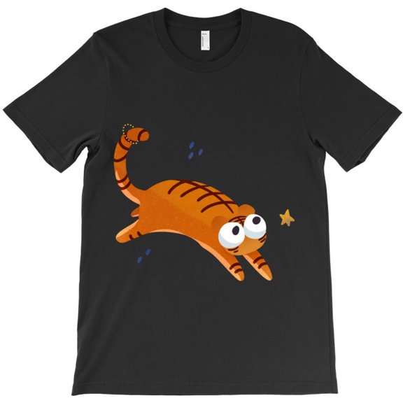 Pebbles The Tiger Funny Prehistoric Pet Animal Graphic Novelty H392 T-Shirt, for Men and Women, Up to Size 5XL
