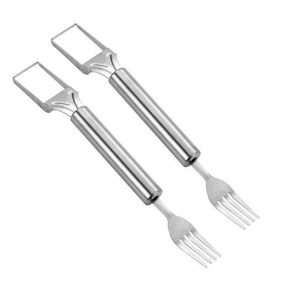 Pebbuoy 1/2/3Pcs Stainless Steel Watermelon Slicer Melon Cuber Cutter Kitchen Fruit Cutting Tool for Home Picnics