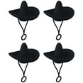 thumbnail image 1 of Pebbuoy 1/4Pcs Straw Cover Hat Shape Silicone Straw Lid Dust-proof Straw End Plug Tumbler Accessories for Home, 1 of 7