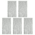 thumbnail image 1 of Pebbuoy 1/5 Packs 1x2m Fringe Rain Curtain Streamers Backdrop Tinsel Foil Fringe Curtains Sparkling Metallic Tassel Wavy Backdrop Curtain Photo Props, 1 of 6