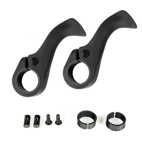 Pebbuoy 1 Pair Bike Handlebar Grips Ergonomic Shape Ultralight Angle Adjustable Simple Installation Mountain Bike Handle Bar Grips Replacement Parts