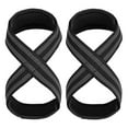 thumbnail image 1 of Pebbuoy 1 Pair Figure 8 Lifting Strap Men Women Anti-Slip Padded Weightlifting Grip Band Bodybuilding Powerlifting Strength Training Home Gym Deadlifts Wrist Strap, 1 of 6