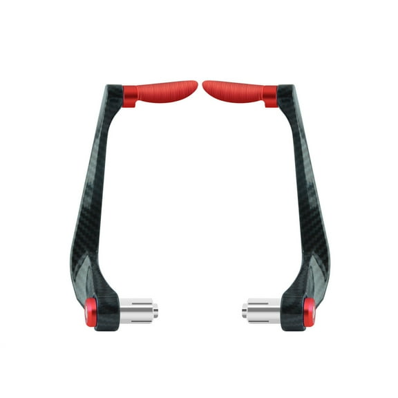 Pebbuoy 1 Pair Motorcycle Hand Guard Aluminum Alloy Carbon Fiber Handlebar Brake Clutch Lever Hand Protector Motorbike Dirt Bike Scooter Modification Accessories