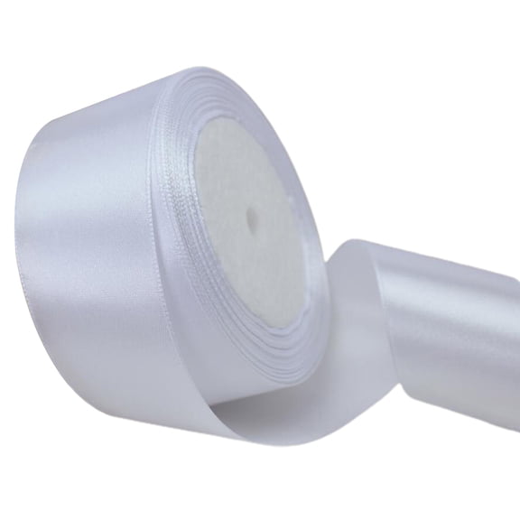 Pebbuoy 1 Roll 22m 4cm Wide Satin Wedding Ribbon Roll Gift Wrapping Bouquets Bow Making Decoration Home Decor
