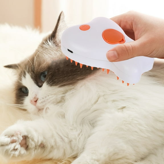 Pebbuoy 1 Set Pet Comb Rechargeable Steam Cat Grooming Brush Set Effective Dog Hair Removal Comb Pet Supplies