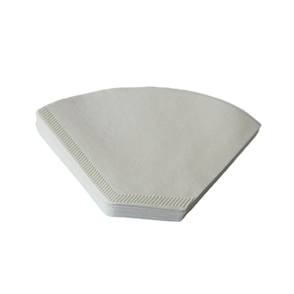 Pebbuoy 100Pcs Coffee Filter Paper Natural Unbleached Disposable Pour Over Coffee Dripper Cone Universal Coffee Maker Accessories