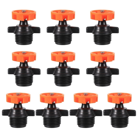 Pebbuoy 10Pcs 360 Degree Automatic Rotating Sprinkler Heads Garden Irrigation Nozzle Easy to Use Micro Spray Irrigation Tool