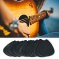 thumbnail image 1 of Pebbuoy 10Pcs  Musical Accessories Black Celluloid 0.5mm Guitar Picks Plectrums, 1 of 5