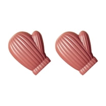 Pebbuoy 2 Pcs Chip Clips Mini Glove Shaped Food Tongs Airtight Seal Grip Chip Bag Clips for Food Storage Odorless Food Bag Clips for Bread Snack Bags