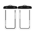 thumbnail image 1 of Pebbuoy 2Pcs Waterproof Phone Bags Design Large Capacity Transparent Universal Underwater Clear Cellphone Protector Dry Bags, 1 of 6