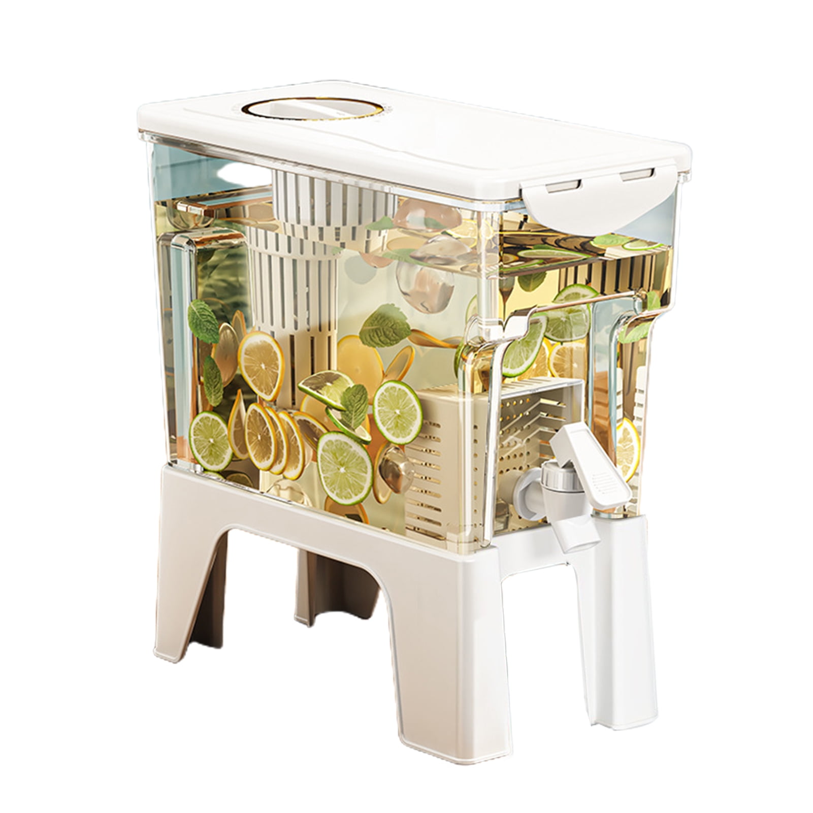 Pebbuoy 3.5L Large Drink Dispenser with Faucet Cold Kettle for ...