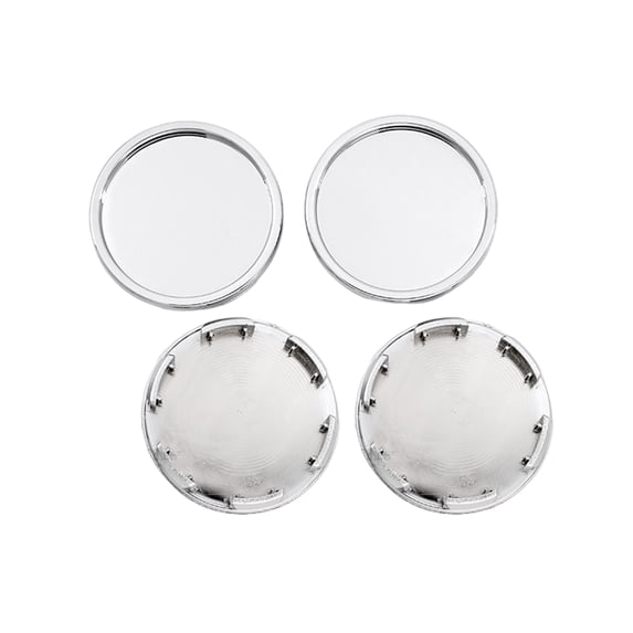Pebbuoy 4 Pcs Hubcaps 58mm Outer Diameter 56mm Inner Diameter Car Wheel Center Hub Caps Easy Install Universal Tire Rim Cap Covers