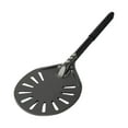 thumbnail image 1 of Pebbuoy 6-Inch Round Pizza Turning Peel Long Handle Non-stick Lightweight Perforated Anodized Aluminum Alloy Homemade Pizza Turner Spinner Spatula Kitchen Gadgets, 1 of 6