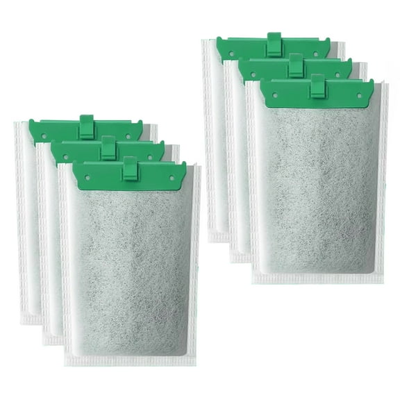 Pebbuoy 6Pcs Filter Cartridge Effective Aquarium Filter Cartridge Set Aquatic Plant Health Filter for ReptoFilter Medium Filter