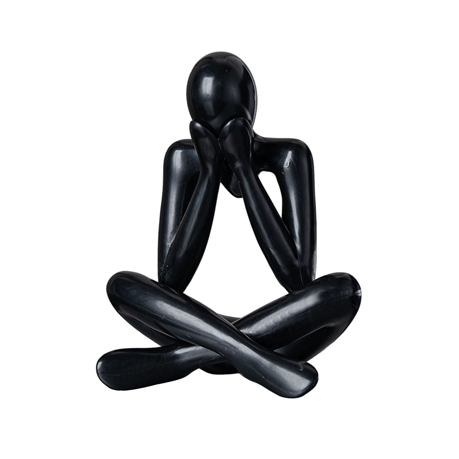 Pebbuoy Abstract Man Figurine Sitting Men Statue Sculpture Home Office ...