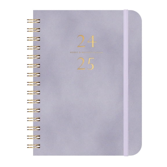 Pebbuoy Academic Year Weekly Monthly Planner Notebook Spiral Coil Design Thick Paper No Ink Bleeding Daily Journal Calendar Notebook