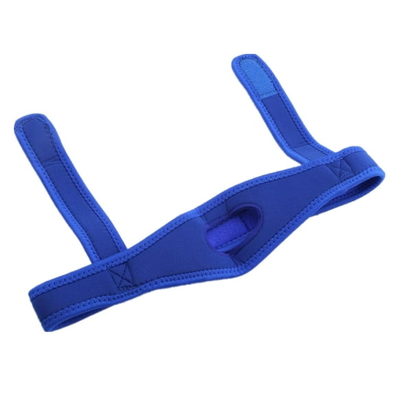 Pebbuoy Anti Snoring Chin Strap Adjustable Anti-snoring Solution Chin Support One Size Quiet Sleep Aid Correction Belt for Family Men Women Snoring Mouth Breather