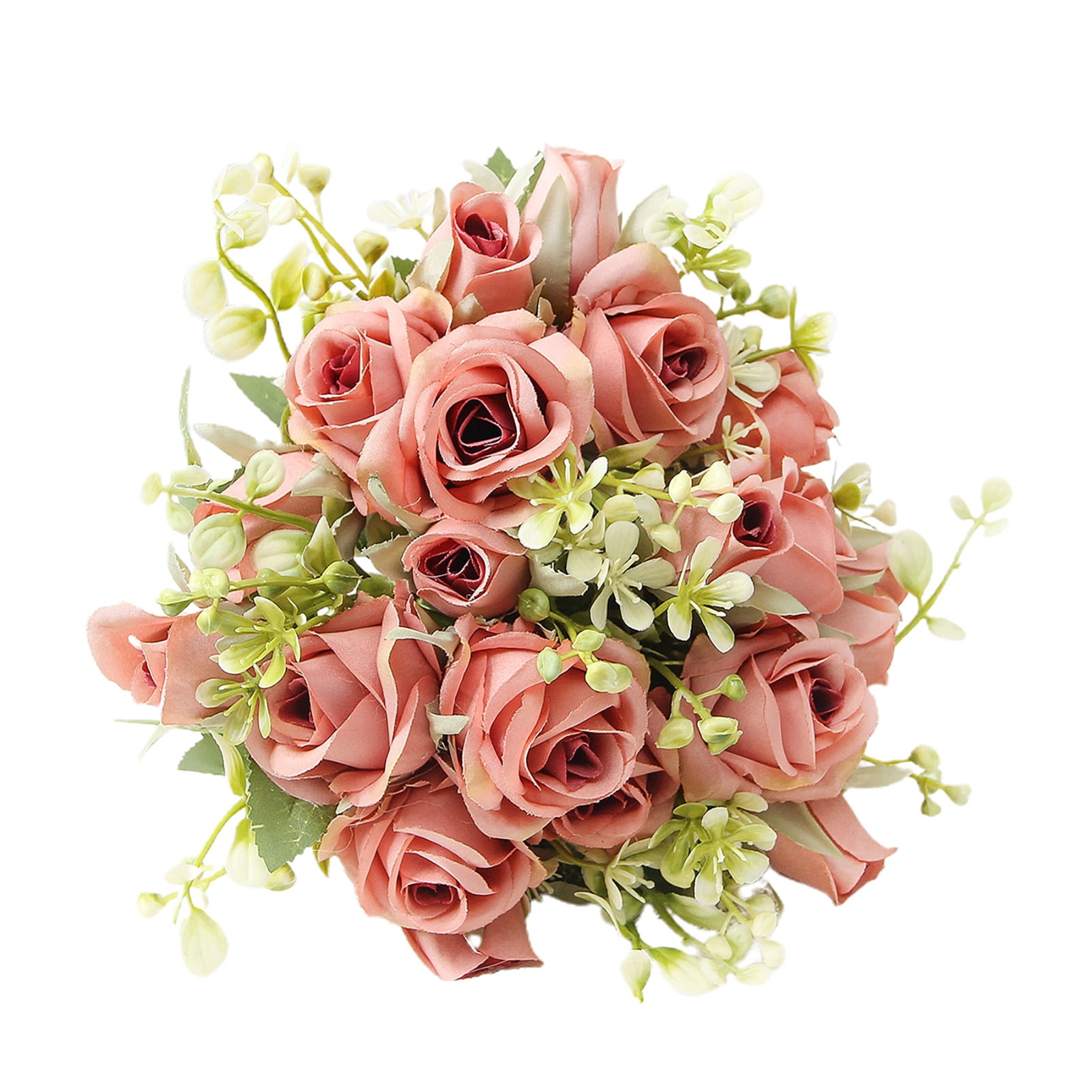 Rose Prop Pebbuoy Artificial Rose Flower with Stem Realistic Home Office Table ...