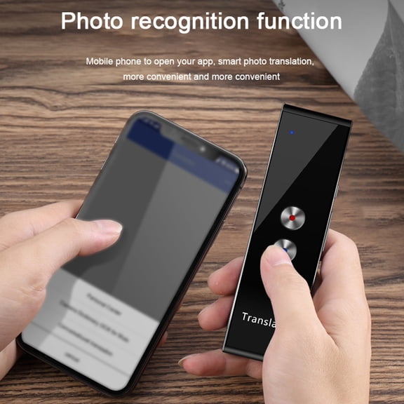 Pebbuoy Bluetooth-compatible 4.2 Smart Translator Voice Translation High Speed Multilingual Interpreting 96 Foreign Languages Switching Translator Travelling Translator Pen with Data Cable