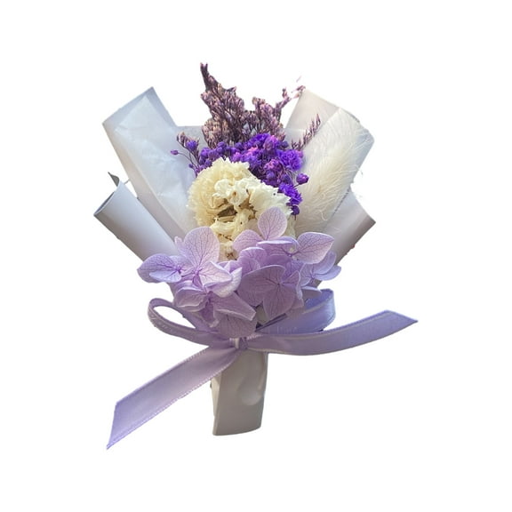 Pebbuoy Car Air Freshener Vent Clip Mini Dried Flower Bouquet Auto Aromatherapy Car Essential Oil Diffuser Outlet Decor