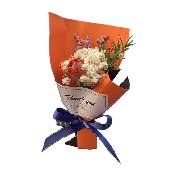 Pebbuoy Car Air Freshener Vent Clip Mini Dried Flower Bouquet Auto Aromatherapy Car Essential Oil Diffuser Outlet Decor