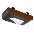 thumbnail image 1 of Pebbuoy Car Tissue Holder Large Capacity Wear Resistant Simple Installation Auto Car Visor Tissue Holder Paper Dispenser Box, 1 of 7