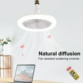 thumbnail image 1 of Pebbuoy Ceiling Fans with Lights and Remote, Dimming Speed Ceiling Fan, Enclosed Low Profile Ceiling Fan Bladeless, 1 of 7
