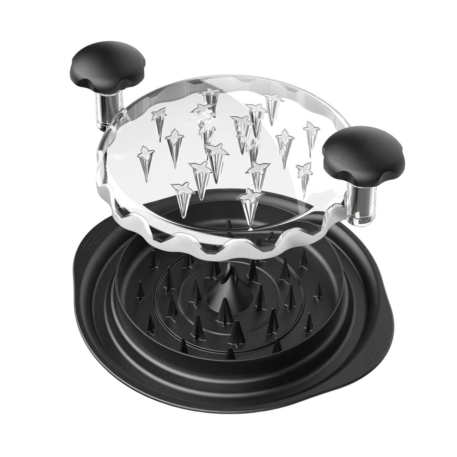 Pebbuoy Chicken Shredder with Visible Lid Large Meat Shredder Machine