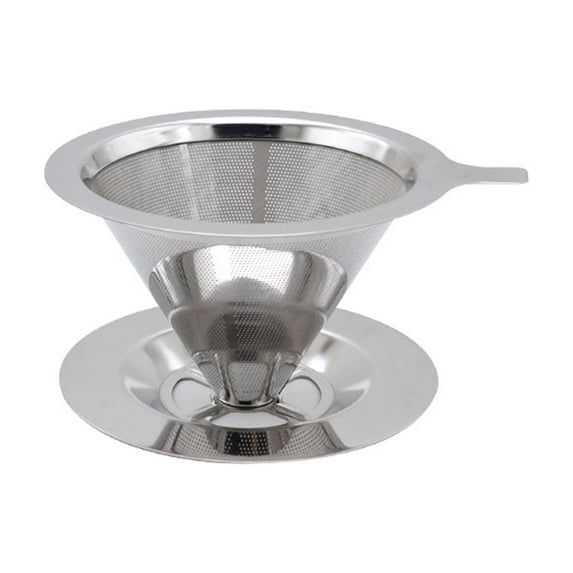 Pebbuoy Coffee Filter Cup Stainless Steel Coffee Filter Extraction Tool Paperless Slow Drip Coffee Filter for Home
