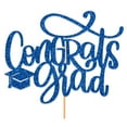 thumbnail image 1 of Pebbuoy Congratulations 2024 Graduation Cake Topper Congrats Grad Cake Decor Graduation Party Decorations Supplies, 1 of 7