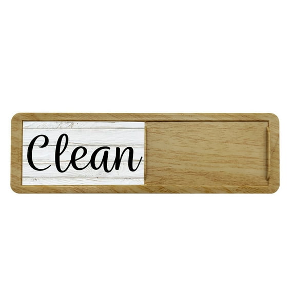 Pebbuoy Dishwasher Magnet Clean Dirty Sign Easily Indicate Dishwasher Status Magnet Easy to Clean Surface Dishwasher Sign for Kitchen Restaurant Bar Hotel