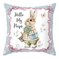 thumbnail image 1 of Pebbuoy Easter Bunny Spring Pillow Cover Pillowcase Decoration Soft Wear Resistant Non-Fading Square Cushion Cover Bedroom Pillowslip, 1 of 7