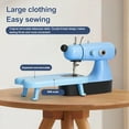 thumbnail image 1 of Pebbuoy Electric Sewing Machine with Expansion Board LED Light Design Fast Stitch Compact Portable US Plug DIY Clothes Curtains Sewing Machine, 1 of 7