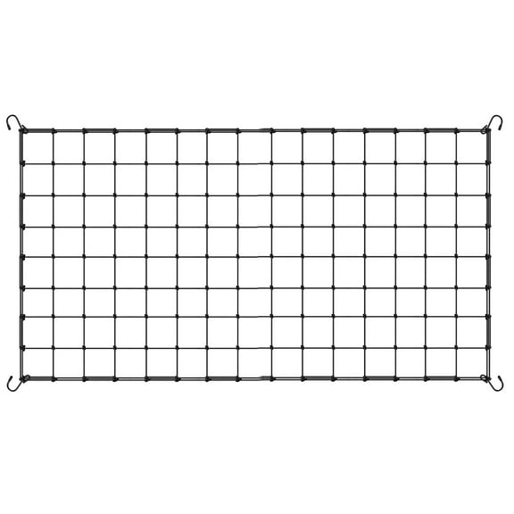 Pebbuoy Grow Tent Trellis Netting with 4 Hooks Elastic Nylon Mesh Heavy Duty Support Growth Scrog Net Garden Netting Plant Support for Cucumbers Climbing Plants