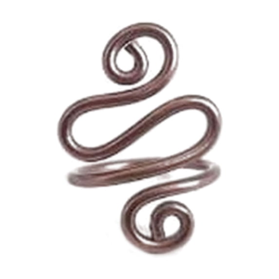 Pebbuoy Handmade Crochet Tension Ring Adjustable Hook Ring Rustproof High Strength Effortless Crocheting Yarn Tension Control Ring