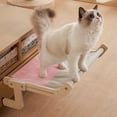 thumbnail image 1 of Pebbuoy Hanging Cat Hammock Seat Load Bearing Wall Pet Cat Hammock Pet Supplies, 1 of 8