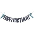 thumbnail image 1 of Pebbuoy Happy Birthday Garland Paper Letter Leaves Pre-Strung Women Girls Kids Birthday Party Hanging Sign Decoration Indoor Wall Backdrop Pendant, 1 of 7