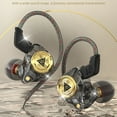 thumbnail image 1 of Pebbuoy High-Performance In-Ear Wired Headphones with Noise-Cancelling Mic HiFi Sound Comfortable Stage Monitor Earphone, 1 of 7