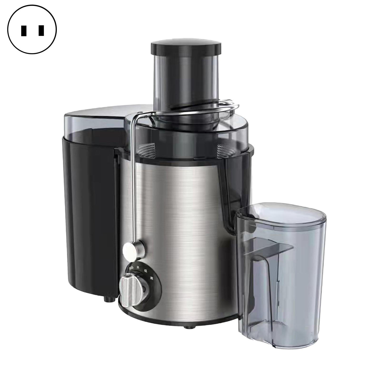 Pebbuoy Juicer Machine with 3 Speed Control 850W Powerful Motor Safety