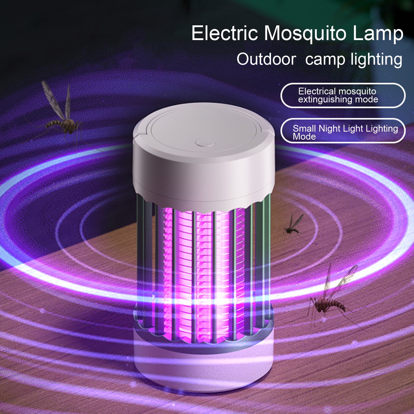 Pebbuoy LED Mosquito Lamp Highvoltage Power FlickerFree Safe to Use