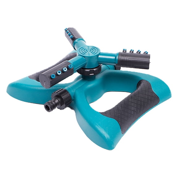 Pebbuoy Lawn Sprinkler with 360-Degree Rotation 2 Modes Adjustable Large Coverage Area Automatic Garden Yard Sprinkler with Swivel Arm